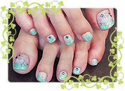 ２色グラデジェルフット