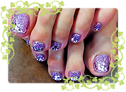 ラメフットネイル