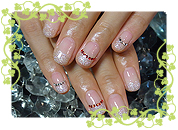 ラメフレンチネイル