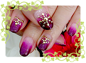 ワインカラーグラデ