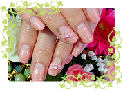 ぷっくりリボンネイル