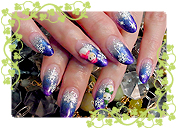 雪だるまネイル