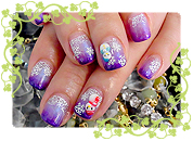 雪だるまネイル