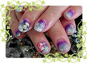 雪だるまネイル