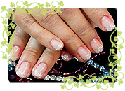 ラメフレンチネイル