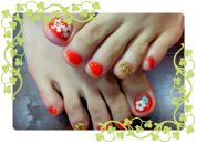 ペールトーンフットネイル