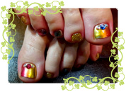 ペールトーンフットネイル